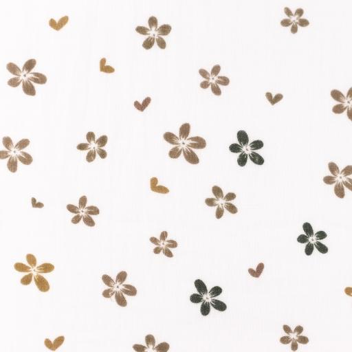 Double Gauze Flowers, Taupe